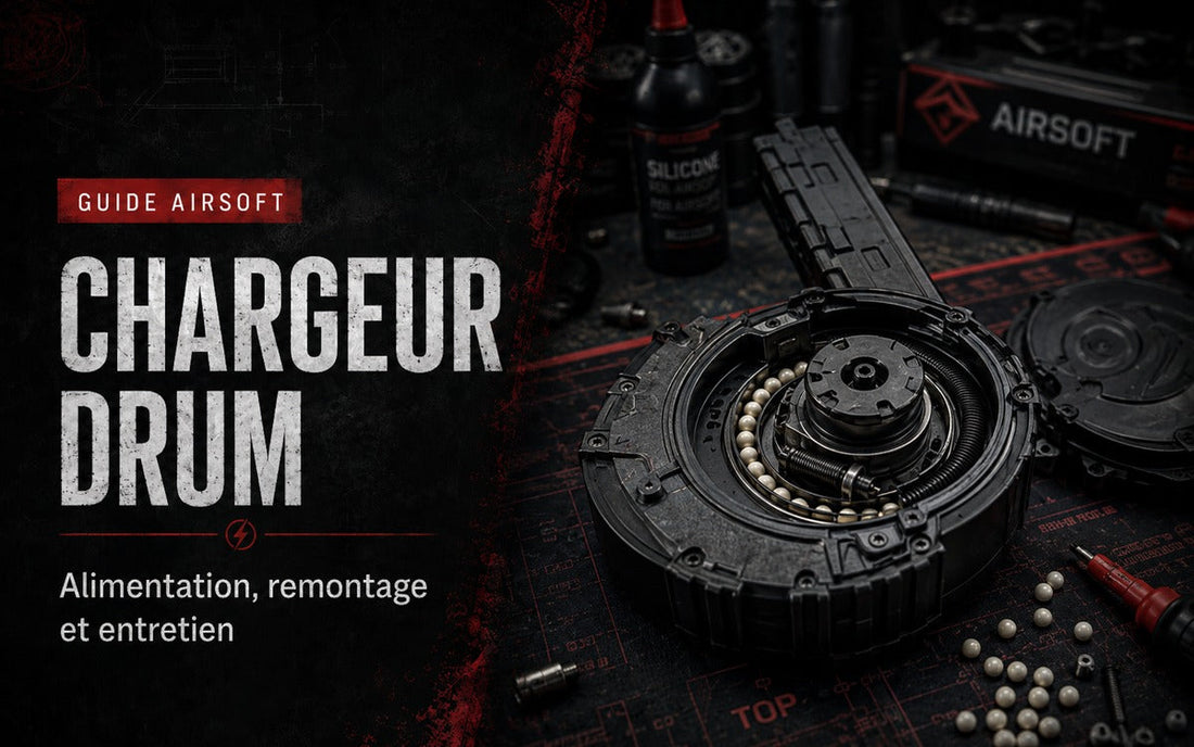 Chargeur drum Airsoft : alimentation, remontage et entretien