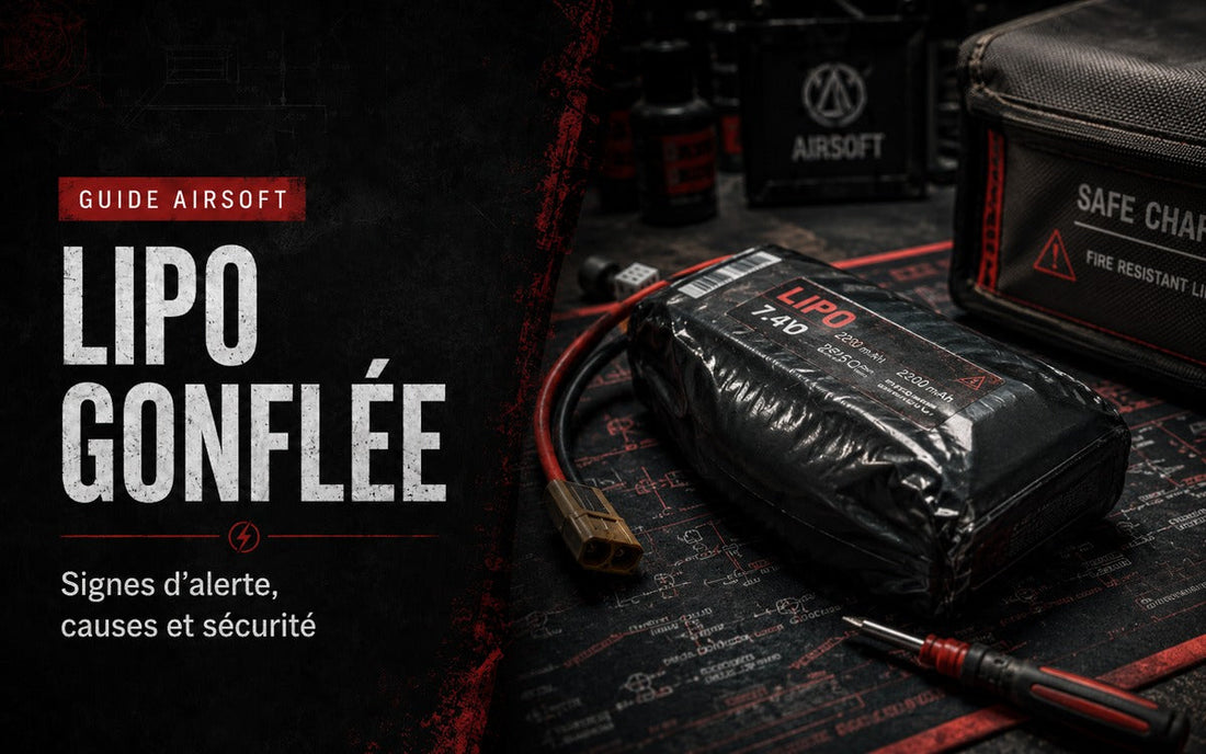 LiPo gonflée en Airsoft : signes d’alerte, causes et sécurité