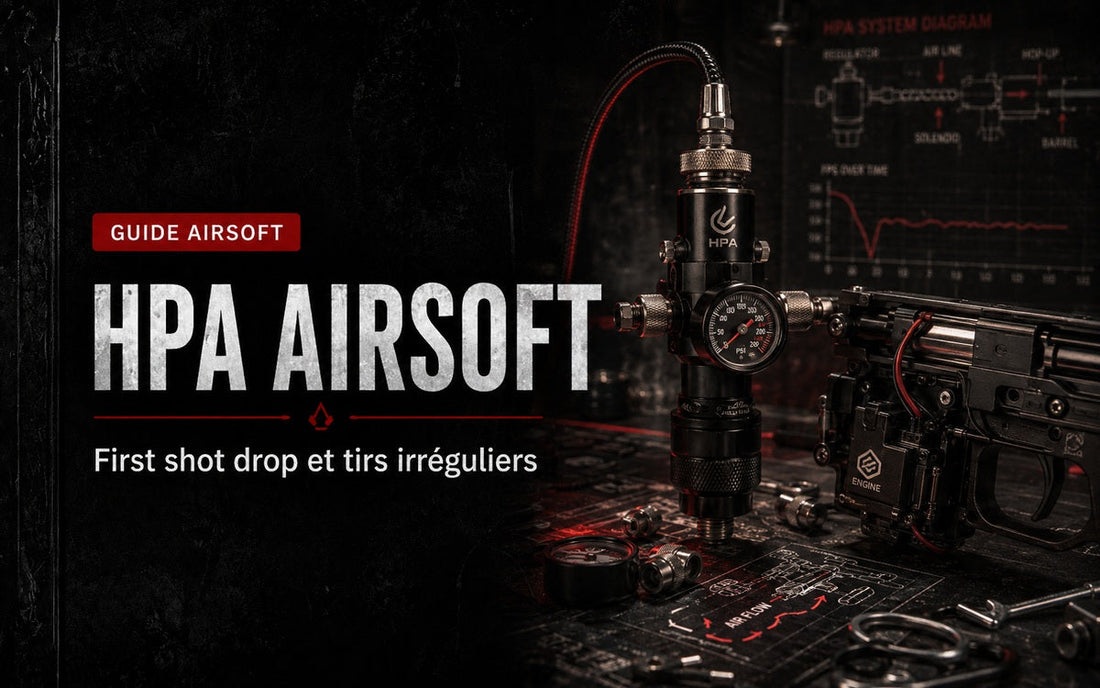 HPA Airsoft : first shot drop et tirs irréguliers — régulateur, ligne, solénoïde et étanchéité
