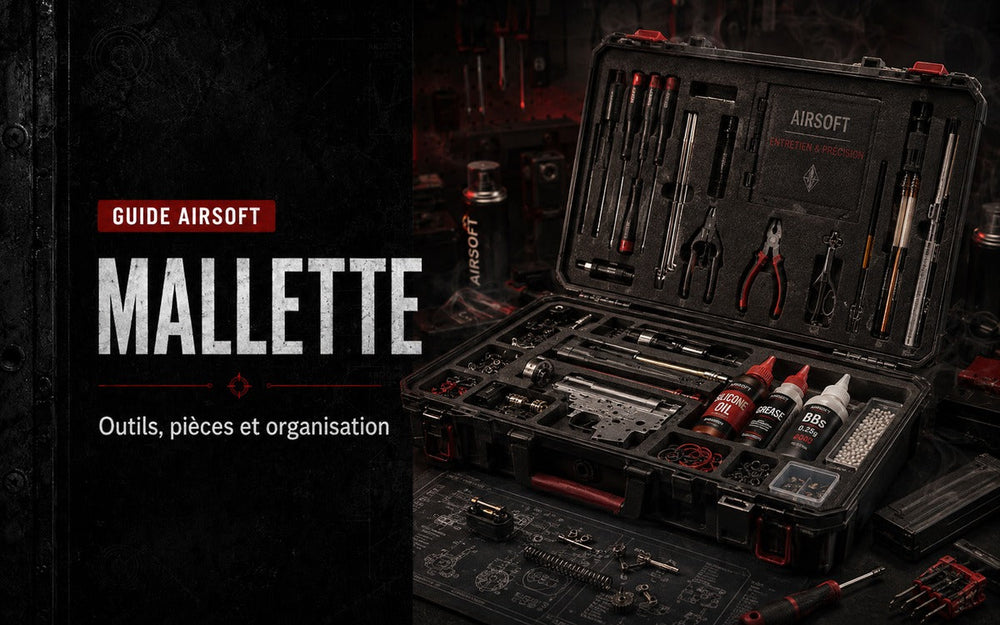 Mallette d’entretien Airsoft : outils, pièces et organisation