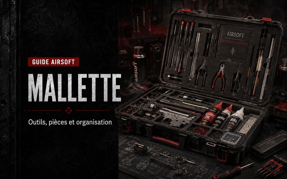 Mallette d’entretien Airsoft : outils, pièces et organisation