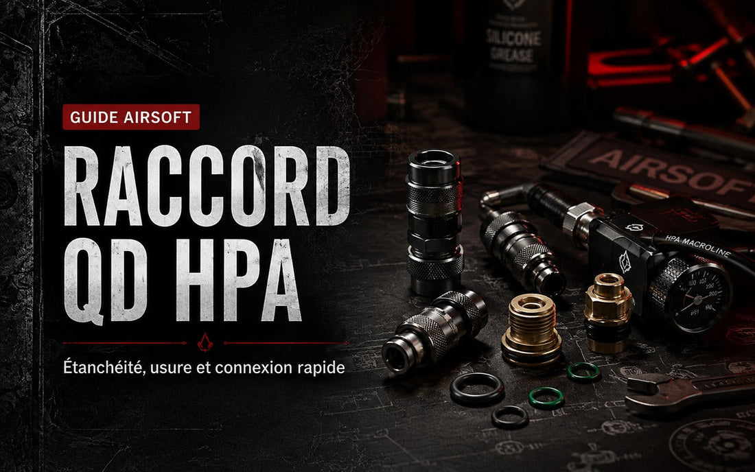 Raccord QD HPA Airsoft : étanchéité, usure et connexion rapide