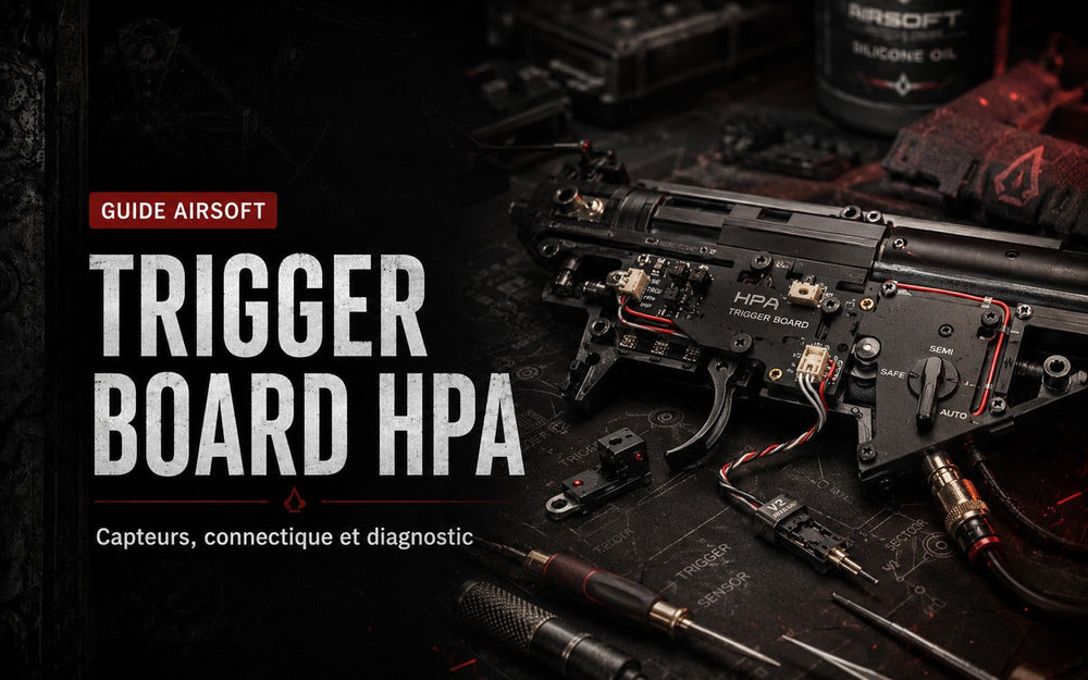 Trigger board HPA Airsoft : capteurs, connectique et diagnostic