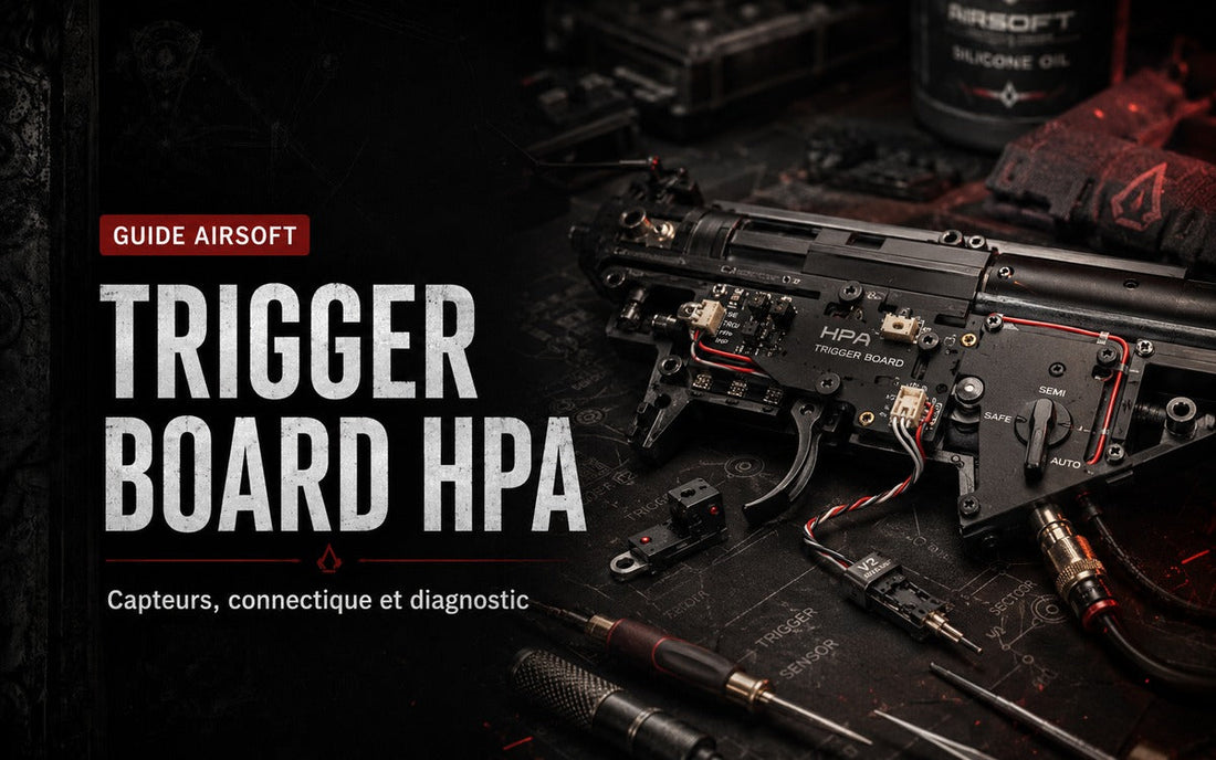 Trigger board HPA Airsoft : capteurs, connectique et diagnostic
