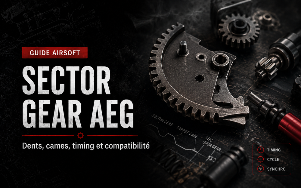 Sector gear AEG : dents, cames, timing et compatibilité