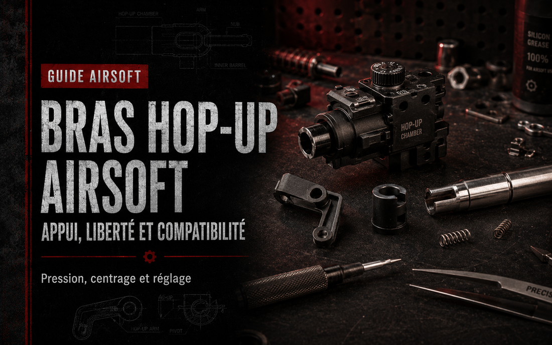 Bras Hop-Up Airsoft : appui, liberté et compatibilité