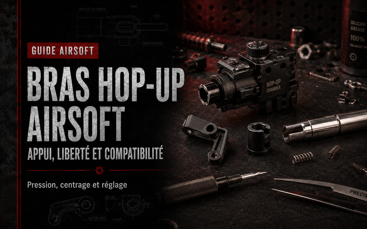 Bras Hop-Up Airsoft : appui, liberté et compatibilité
