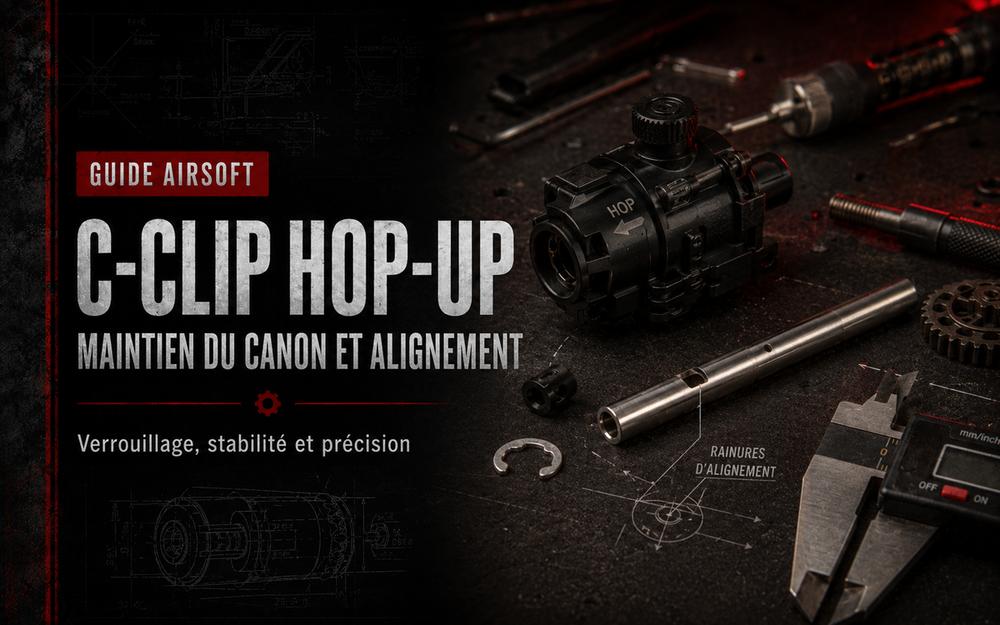 C-clip Hop-Up : maintien du canon et alignement