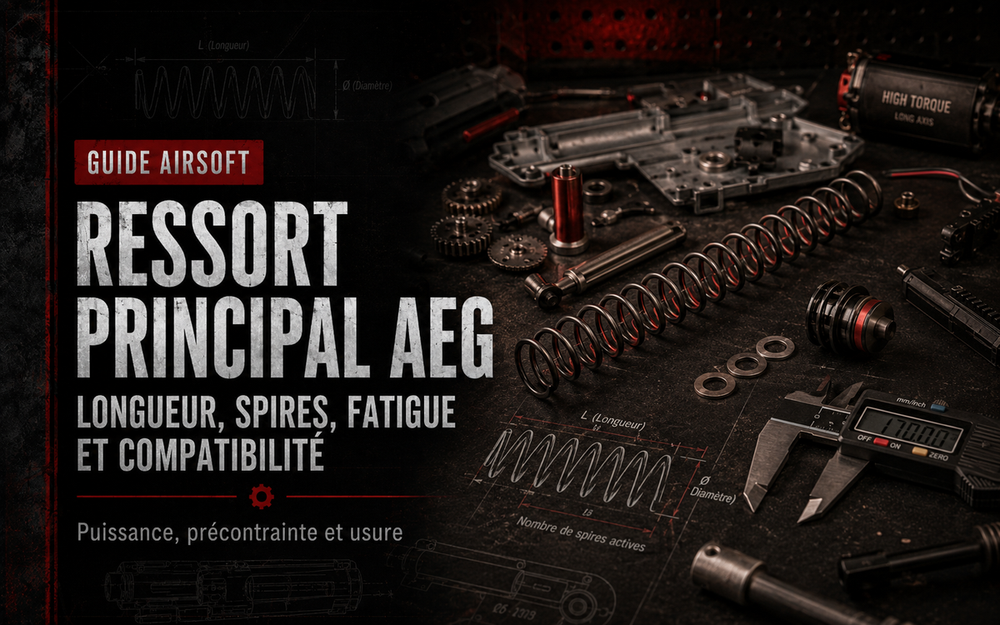 Ressort principal AEG : longueur, spires, fatigue et compatibilité