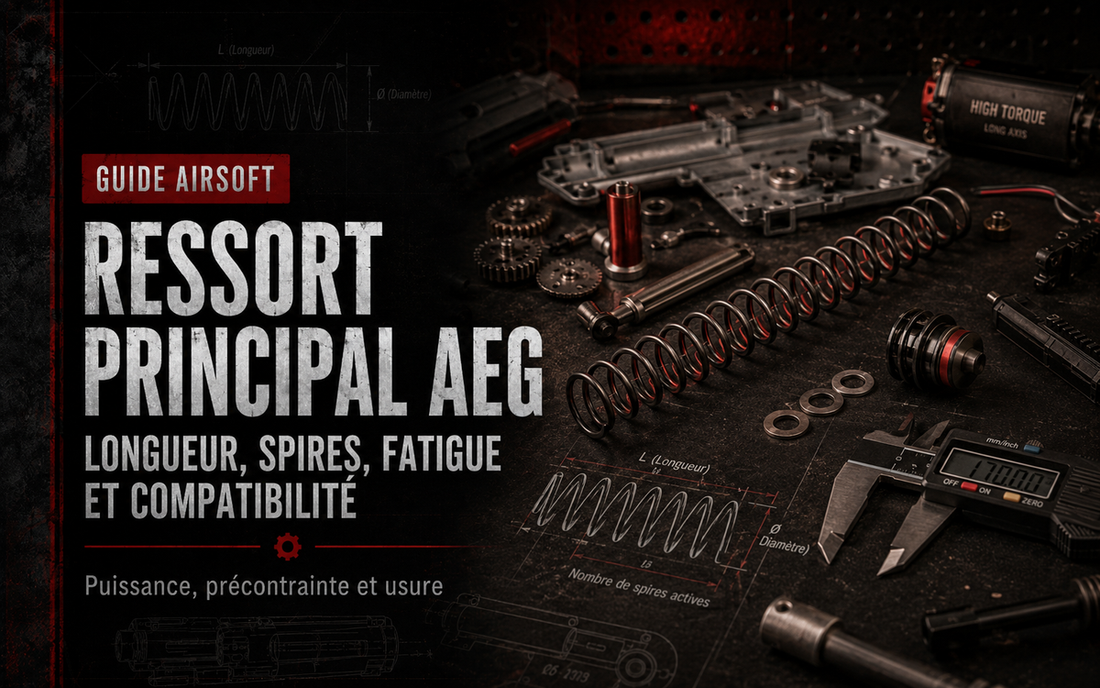Ressort principal AEG : longueur, spires, fatigue et compatibilité