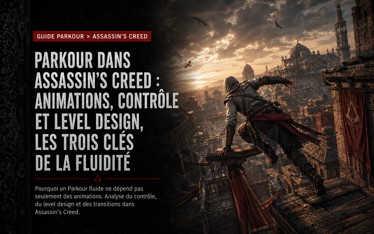 Parkour dans Assassin’s Creed : animations, contrôle et level design, les trois clés de la fluidité