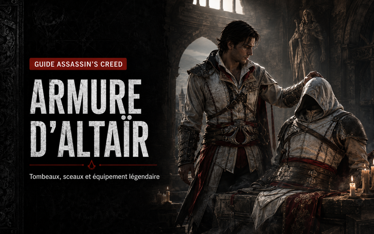 Armure d’Altaïr dans Assassin’s Creed II : tombeaux, sceaux et équipement légendaire