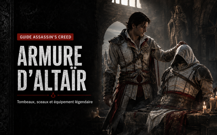 Armure d’Altaïr dans Assassin’s Creed II : tombeaux, sceaux et équipement légendaire