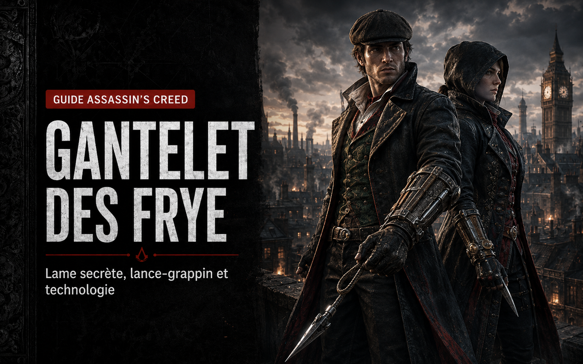 Gantelet des Frye dans Assassin’s Creed Syndicate : lame secrète, lance-grappin et technologie