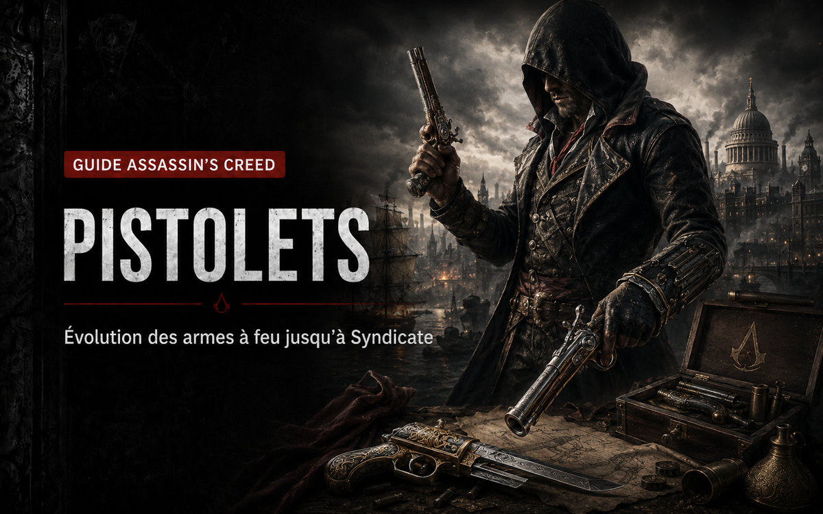 Pistolets et armes à feu dans Assassin’s Creed : évolution de la Renaissance à Syndicate
