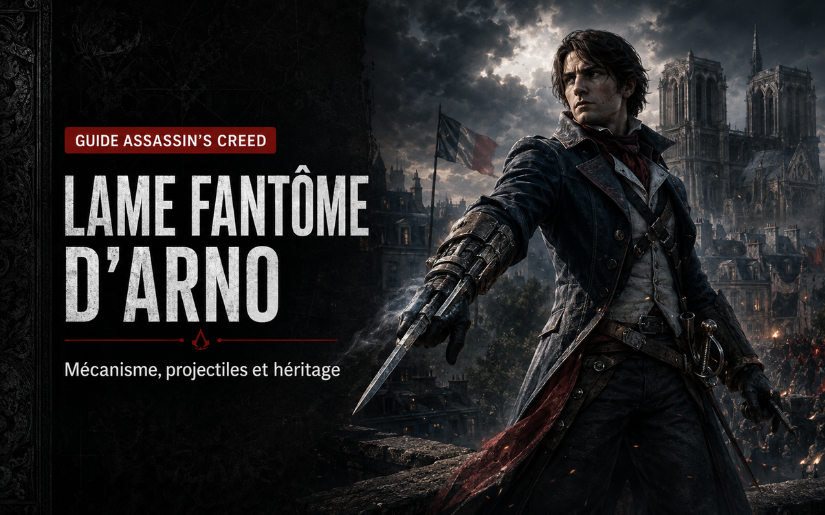 Lame fantôme d’Arno dans Assassin’s Creed Unity : mécanisme, projectiles et héritage