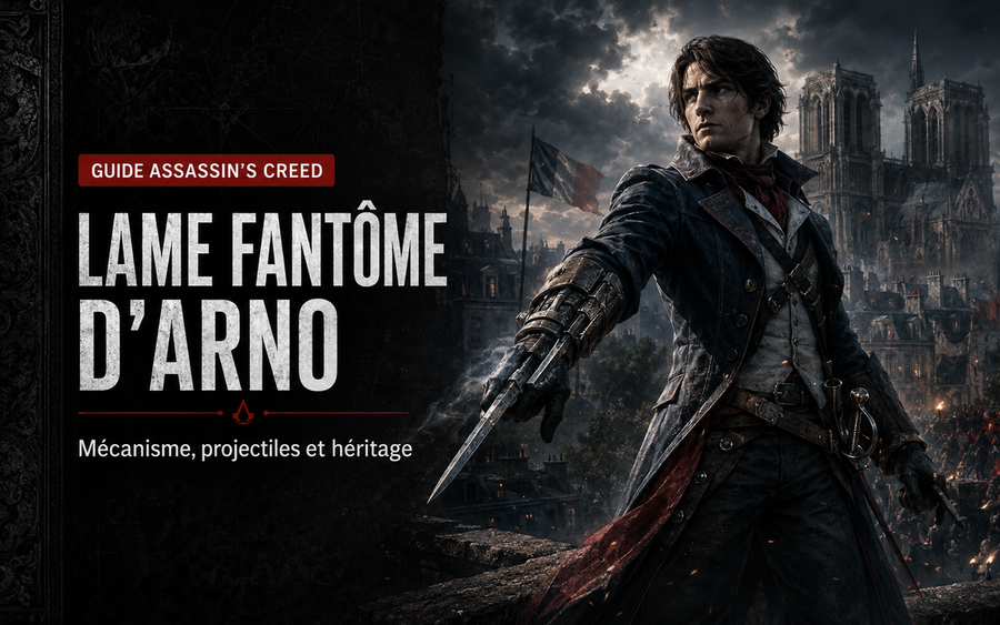 Lame fantôme d’Arno dans Assassin’s Creed Unity : mécanisme, projectiles et héritage