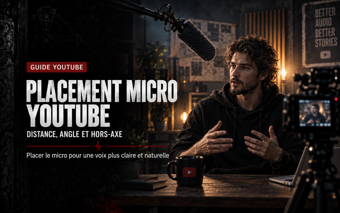 Placement micro YouTube : distance, angle et hors-axe