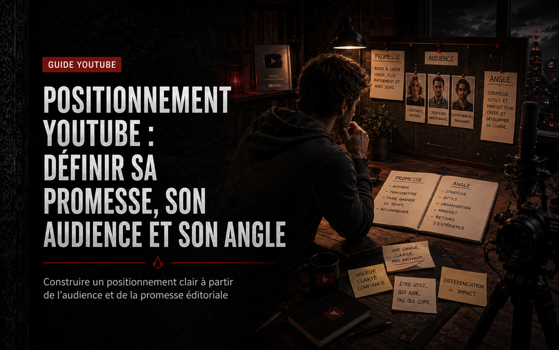 Positionnement YouTube : définir sa promesse, son audience et son angle