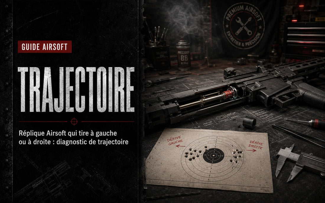Réplique Airsoft qui tire à gauche ou à droite : diagnostic de trajectoire