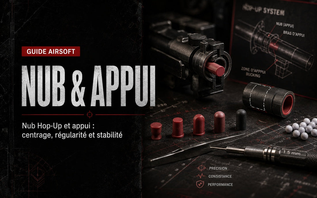 Nub Hop-Up Airsoft : formes, appui et compatibilité