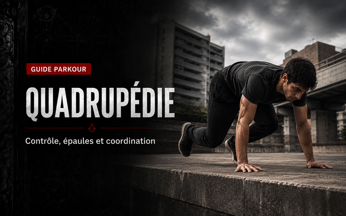 Déplacements quadrupédiques en Parkour : contrôle, épaules et coordination