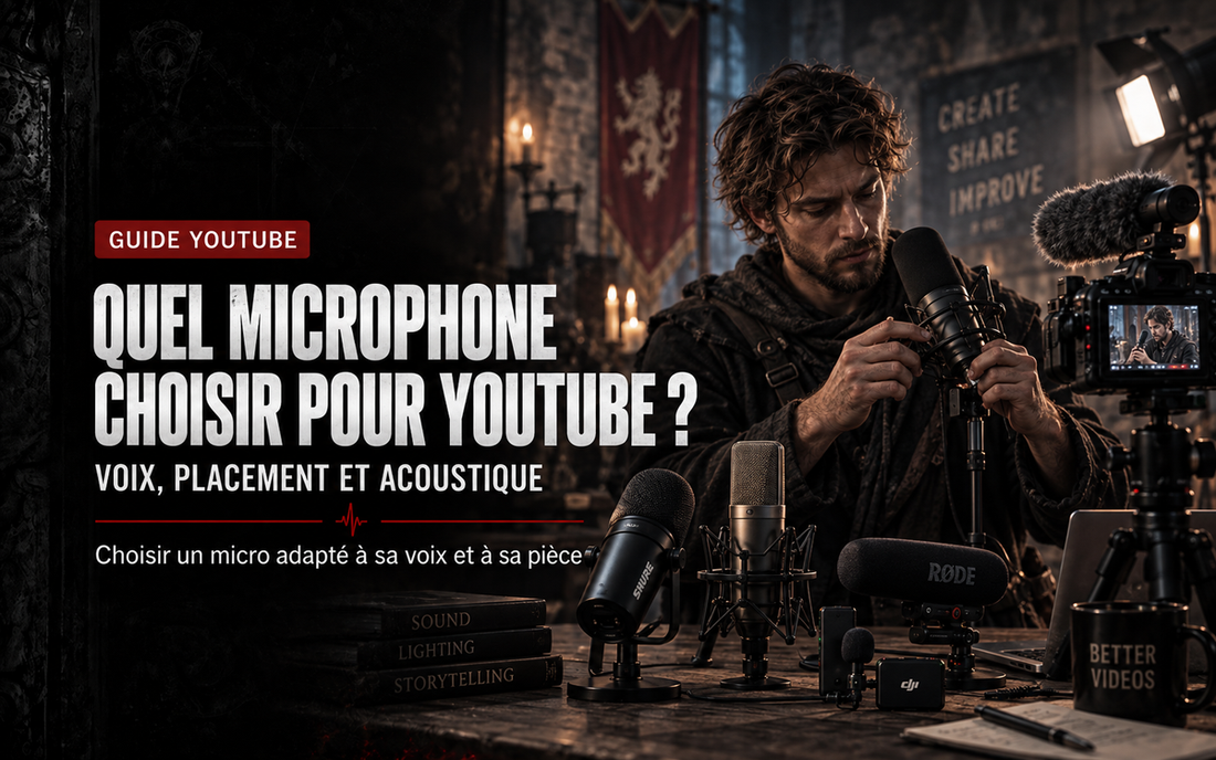 Quel microphone choisir pour YouTube ? Voix, placement et acoustique