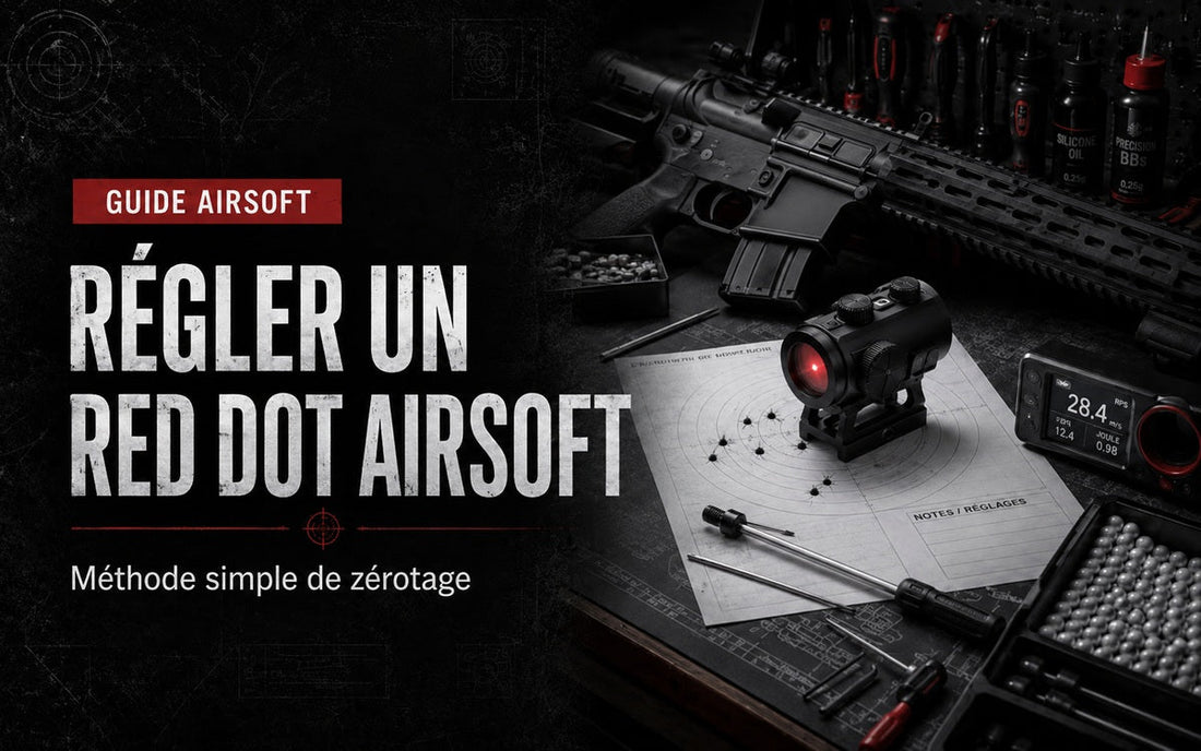 Régler un red dot Airsoft : méthode simple de zérotage