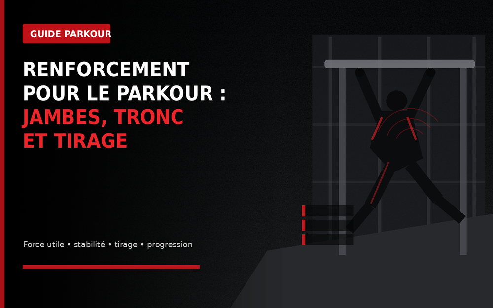 Renforcement pour le Parkour : jambes, tronc et tirage