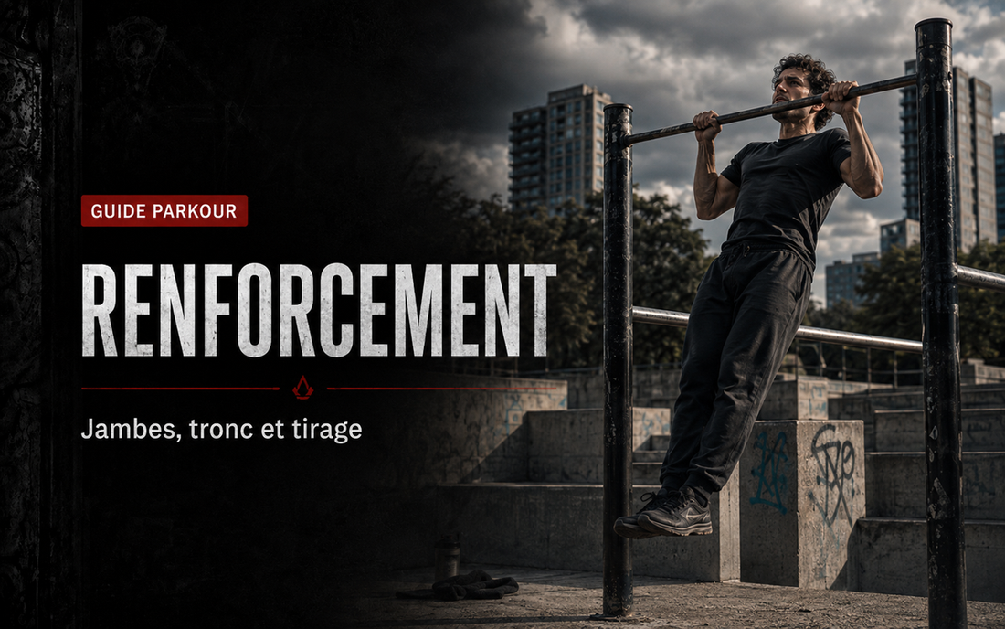 Renforcement pour le Parkour : jambes, tronc et tirage