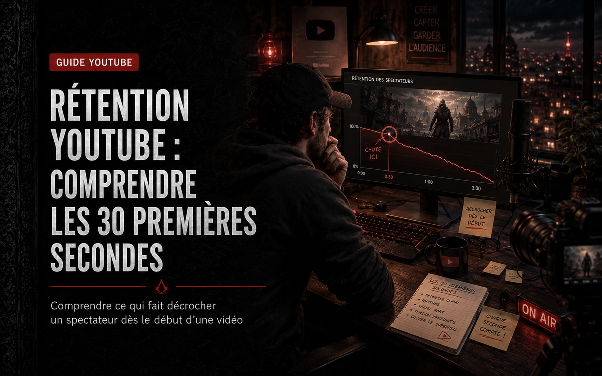Rétention YouTube : comprendre les 30 premières secondes