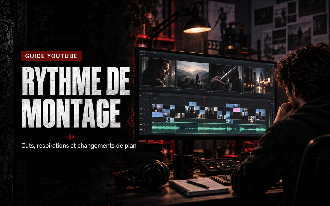 Rythme de montage YouTube : cuts, respirations et changements de plan