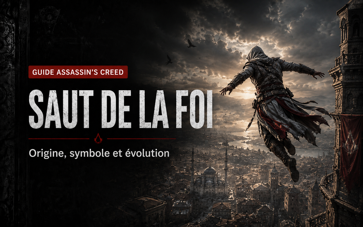 Saut de la foi dans Assassin’s Creed : origine, symbole et évolution