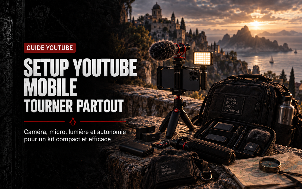 Setup YouTube mobile : construire un kit compact pour tourner partout