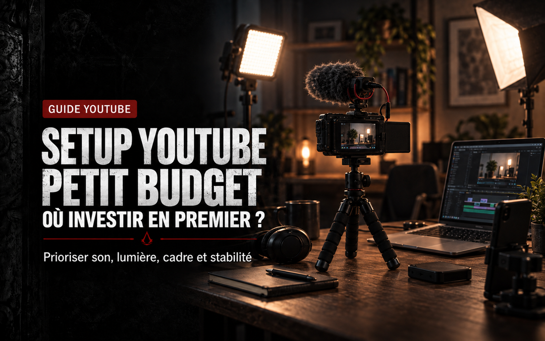 Setup YouTube petit budget : où investir en premier ?