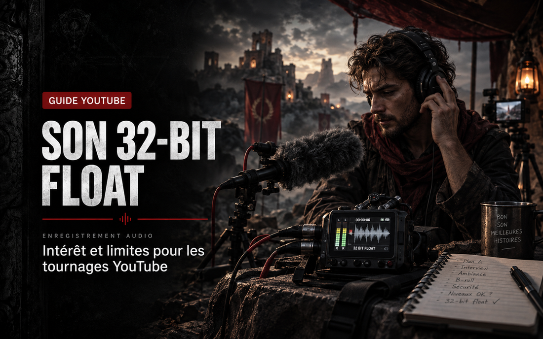 Son 32-bit float : intérêt et limites pour les tournages YouTube