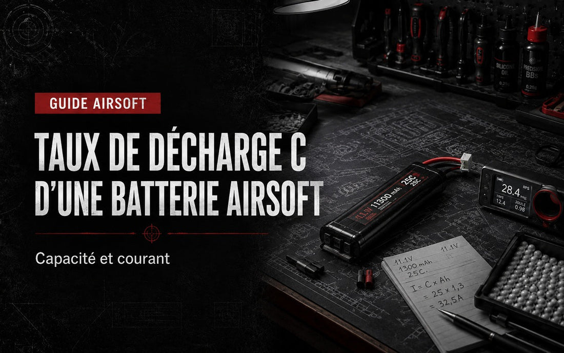 Taux de décharge C d’une batterie Airsoft : capacité et courant