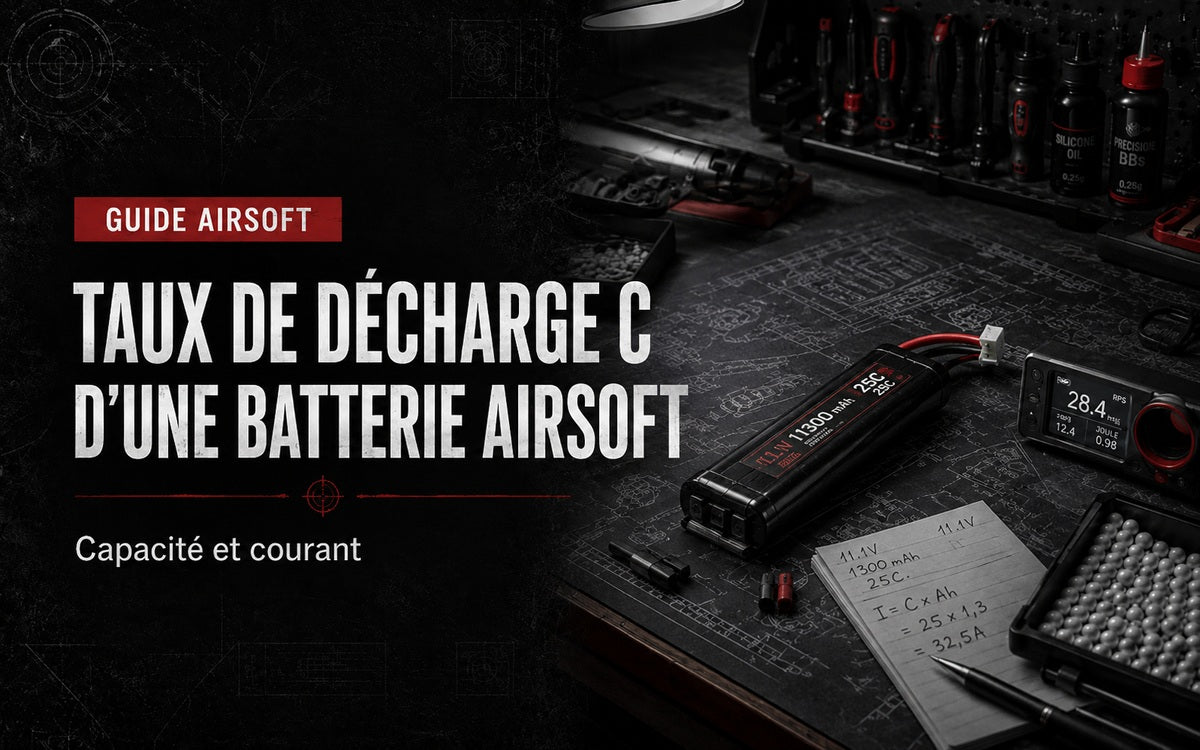 Taux de décharge C d’une batterie Airsoft : capacité et courant