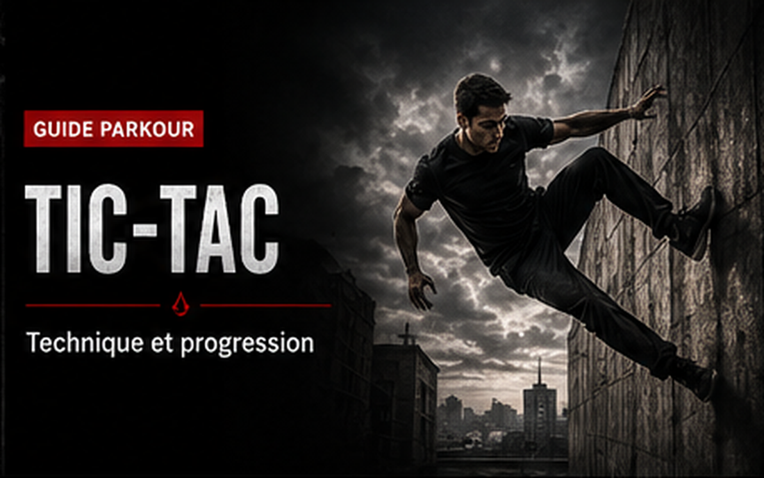 Tic-tac en Parkour : appui mural, angle et progression
