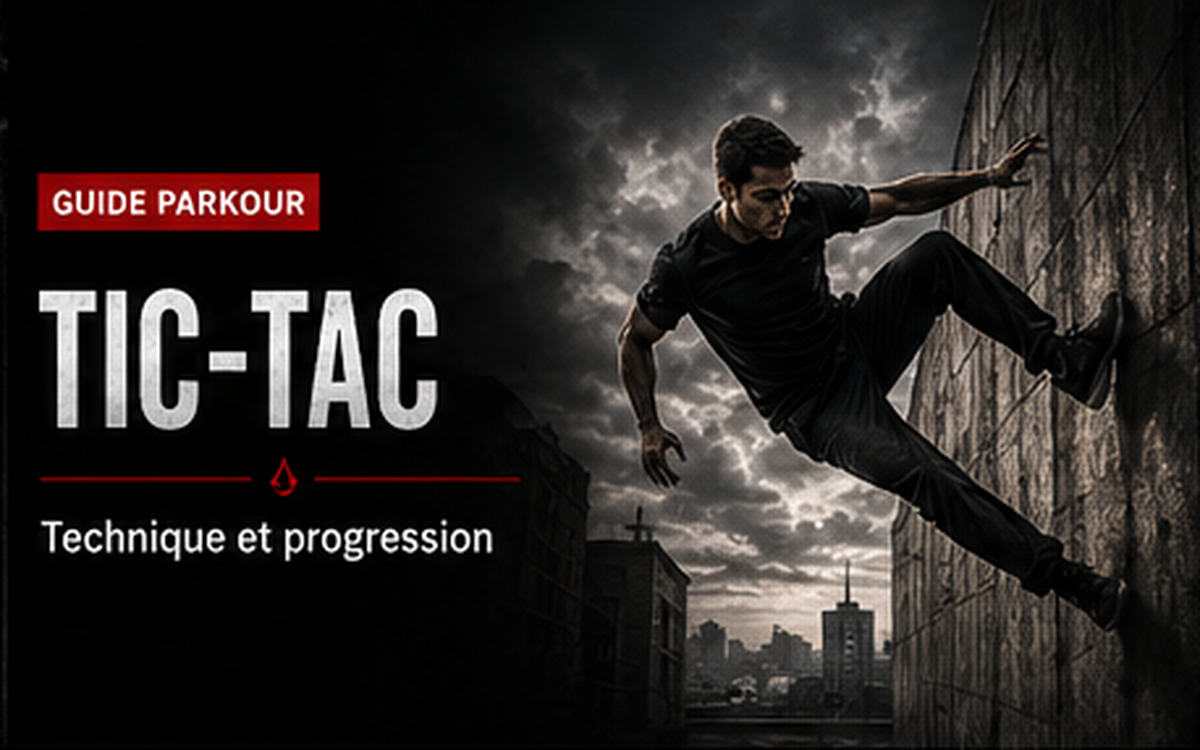 Tic-tac en Parkour : appui mural, angle et progression