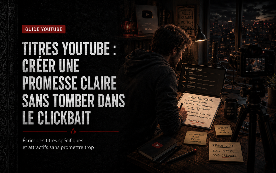 Titres YouTube : créer une promesse claire sans tomber dans le clickbait