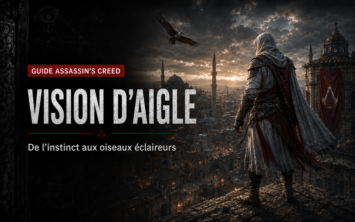 Vision d’Aigle et reconnaissance dans Assassin’s Creed : de l’instinct aux oiseaux éclaireurs