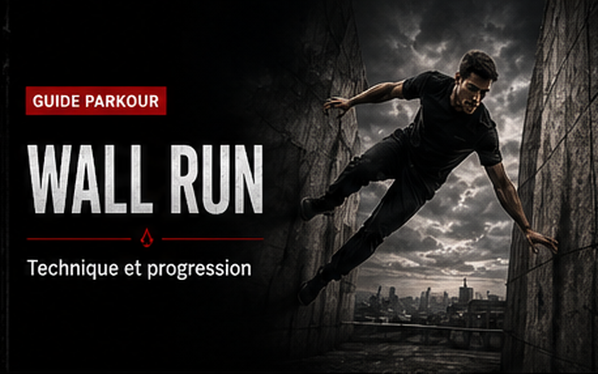 Wall run en Parkour : technique, placement et progression