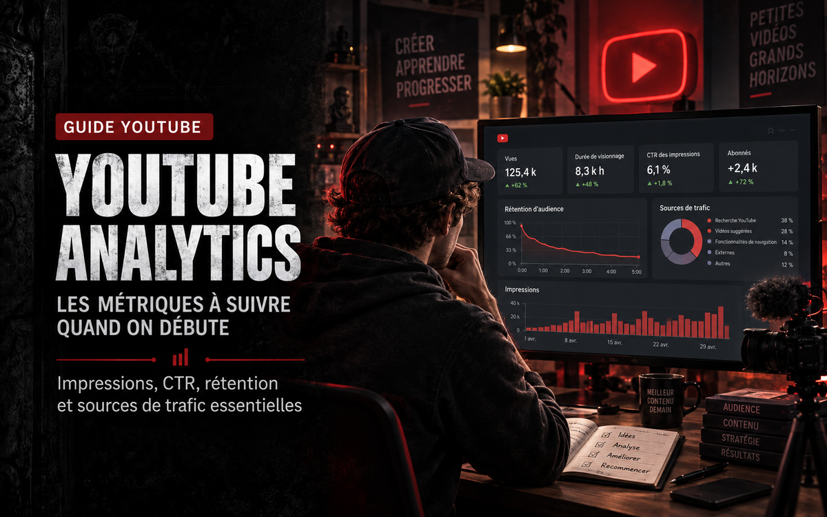 YouTube Analytics : les métriques à suivre quand on débute
