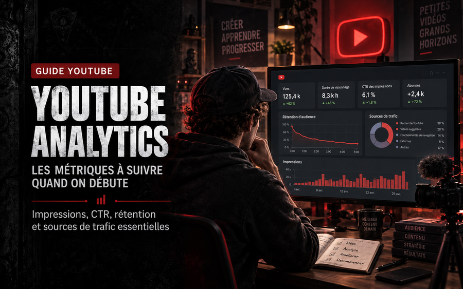YouTube Analytics : les métriques à suivre quand on débute