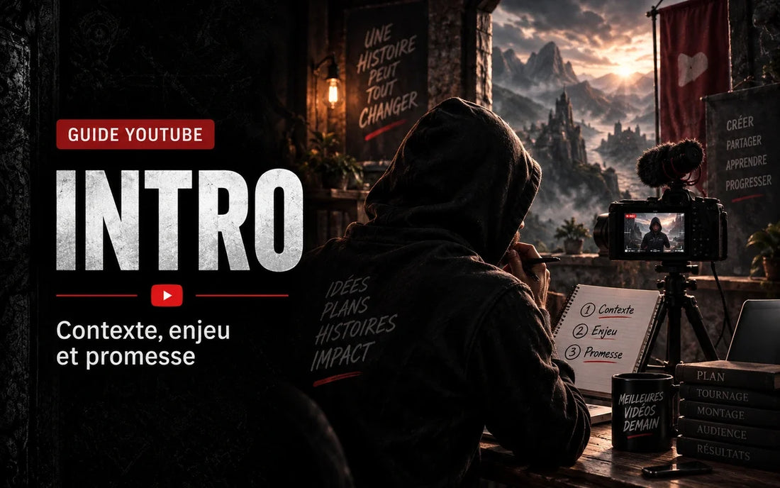 Créer une intro YouTube courte : contexte, enjeu et promesse