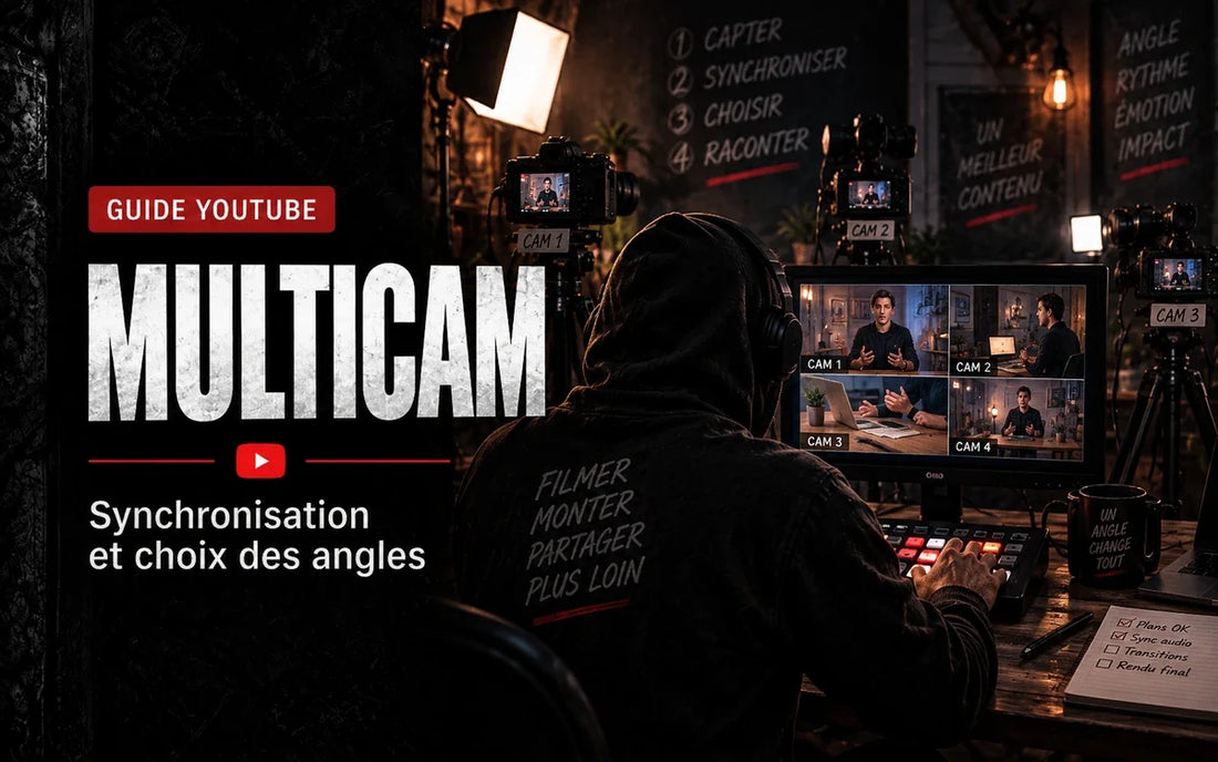 Montage multicam YouTube : synchronisation et choix des angles