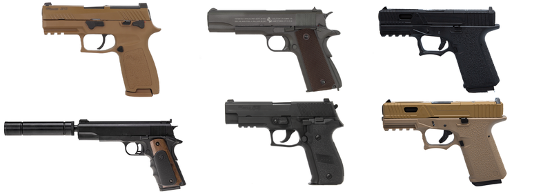 Répliques de poing Airsoft