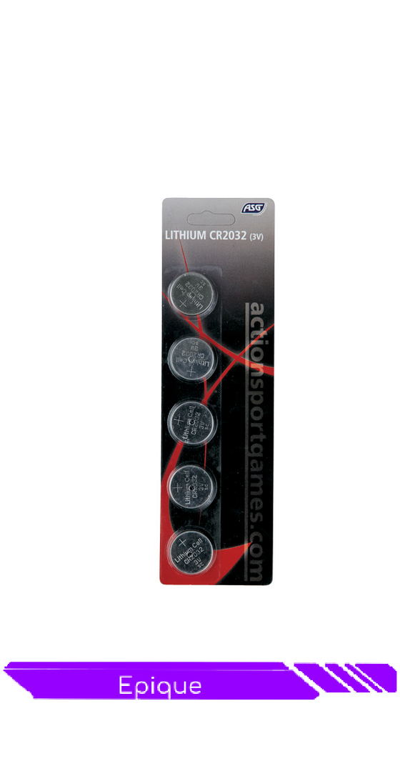 Piles 3V Lithium CR2032 à L'unité ou par lot de 5 Pcs - ASG