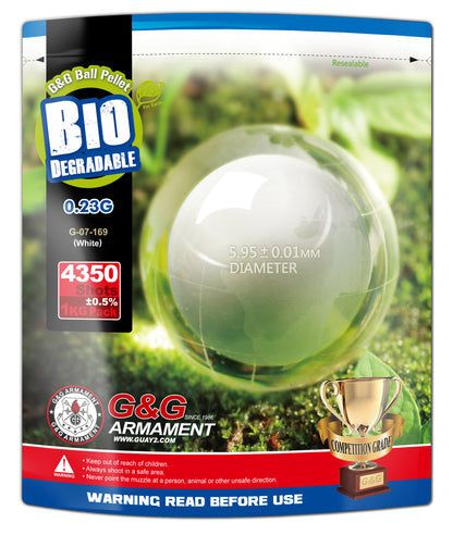 Billes BIO 0.23G Blanche en sachet de 1KG G&G